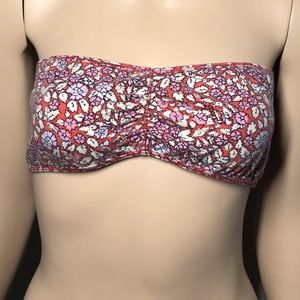 AE Red Floral Bandeau Top